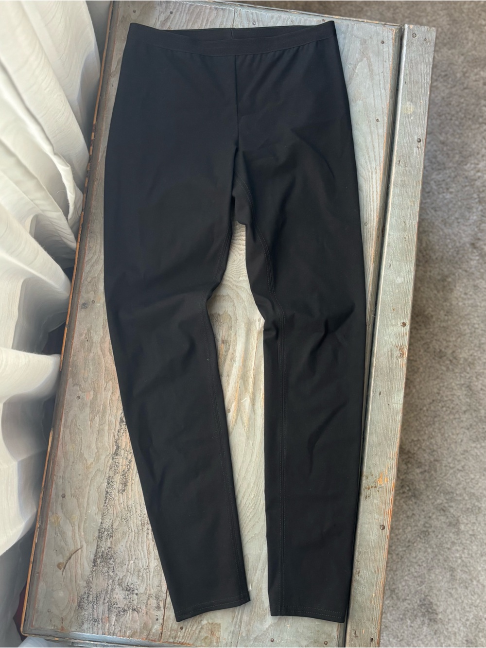 Helmut Lang black elastic waist Reflex leggings | size small